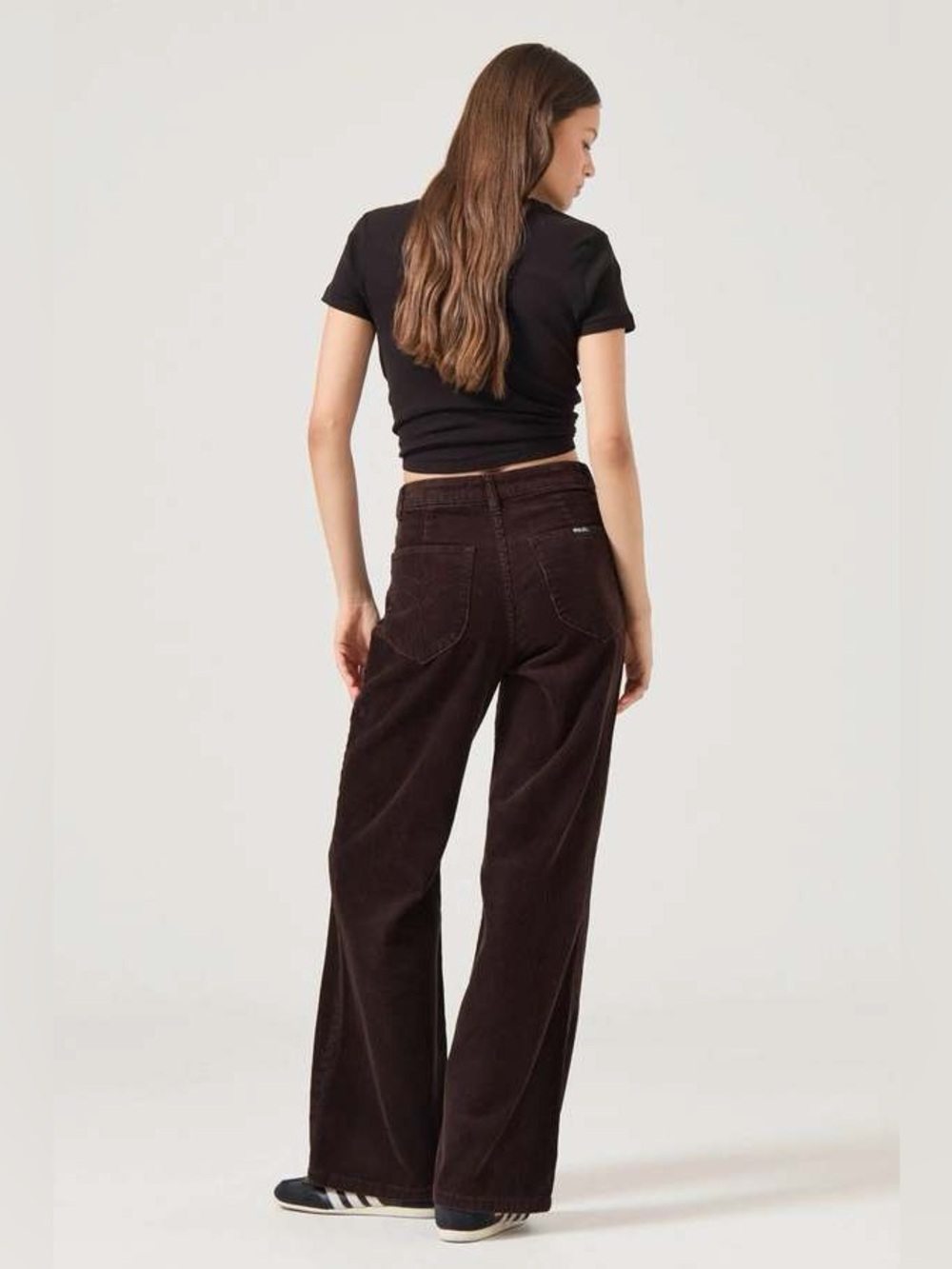 Rolla’s High Rise Original Straight Leg Corduroy Pants – Dark Brown espresso - Picture 2 of 7